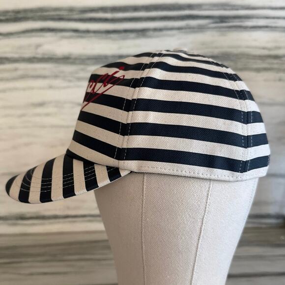 Gucci Sporty Script Navy Striped Hat Large - Picture 6 of 10